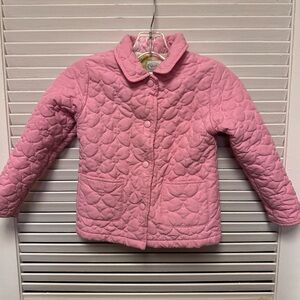 Talbots Kids pink quilted jacket size 5